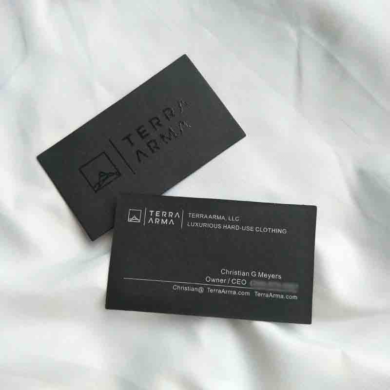 Luxury Black Name Card
